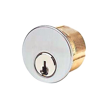 Swivel KW9 Brass Mortise Cylinder Keyed Differently, 10PK SW2189014